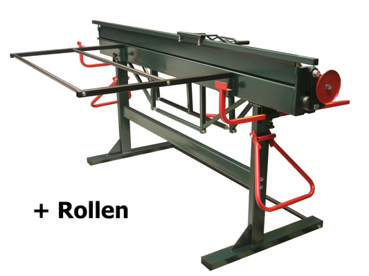 Exzenter-Abkantbank 2100 mit T- Rollen und Profi-Blechschere  - Typ 160