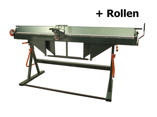Exzenter-Abkantbank 2100 mit T- Rollen und Profi-Blechschere - Typ 180
